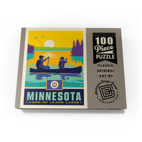 Minnesota: Land of 10,000 Lakes 100 Jigsaw Puzzle box view3