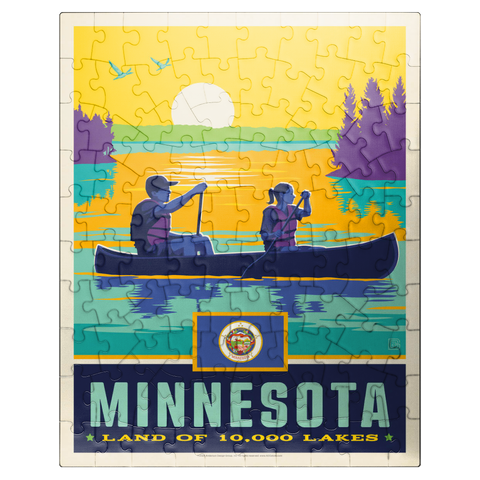 puzzleplate Minnesota: Land of 10,000 Lakes 100 Jigsaw Puzzle