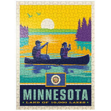 puzzleplate Minnesota: Land of 10,000 Lakes 500 Jigsaw Puzzle