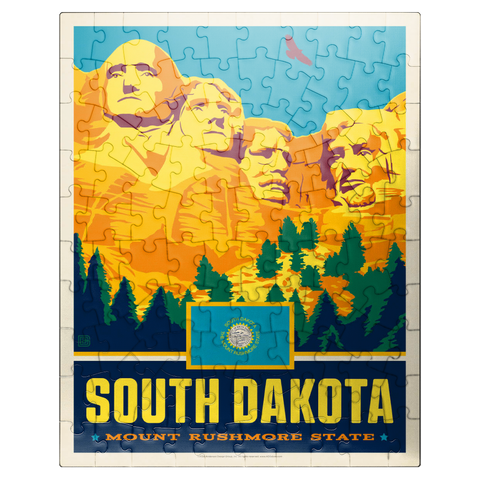 puzzleplate South Dakota: Mount Rushmore State 100 Jigsaw Puzzle
