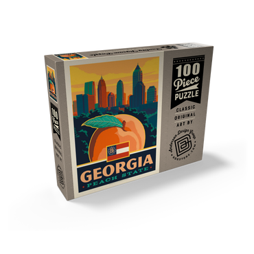 Georgia: Peach State 100 Jigsaw Puzzle box view2
