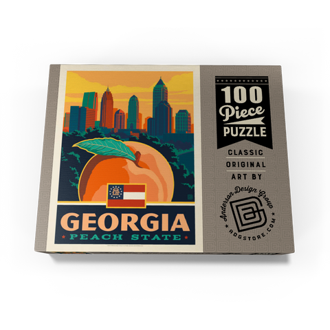 Georgia: Peach State 100 Jigsaw Puzzle box view3