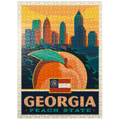 puzzleplate Georgia: Peach State 500 Jigsaw Puzzle