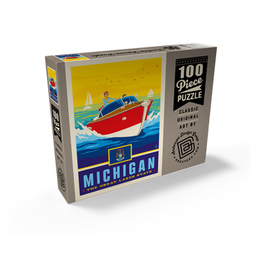 Michigan: The Great Lakes State 100 Jigsaw Puzzle box view2
