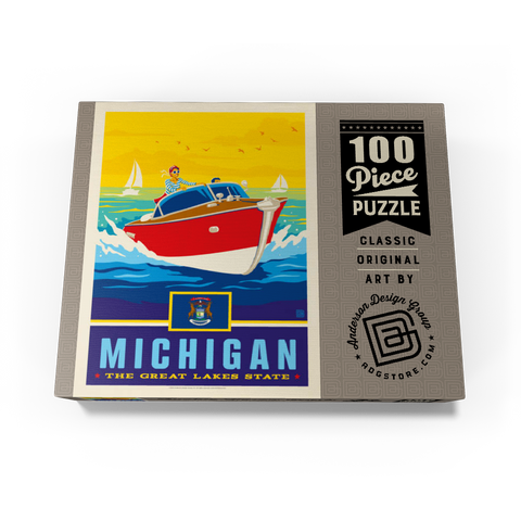 Michigan: The Great Lakes State 100 Jigsaw Puzzle box view3