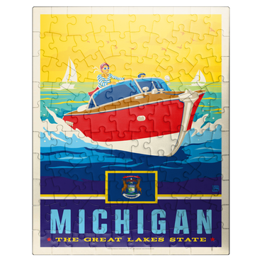 puzzleplate Michigan: The Great Lakes State 100 Jigsaw Puzzle