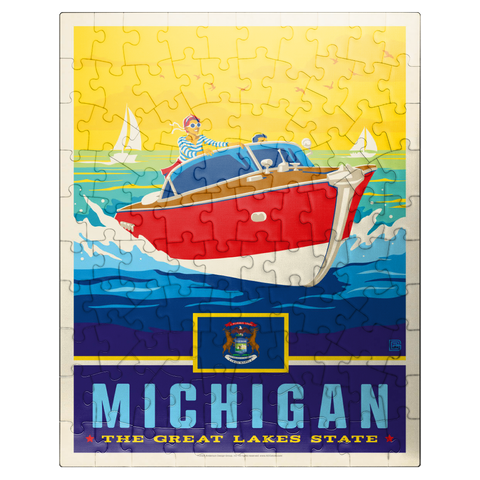 puzzleplate Michigan: The Great Lakes State 100 Jigsaw Puzzle