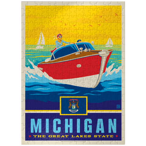puzzleplate Michigan: The Great Lakes State 300 Jigsaw Puzzle