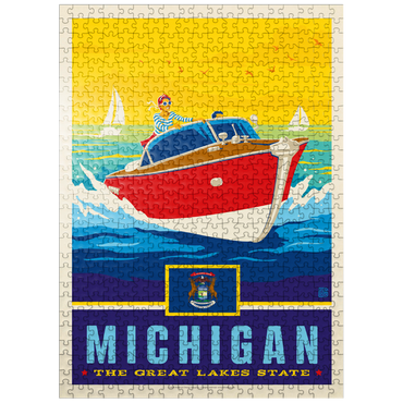 puzzleplate Michigan: The Great Lakes State 500 Jigsaw Puzzle