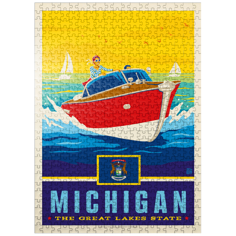 puzzleplate Michigan: The Great Lakes State 500 Jigsaw Puzzle