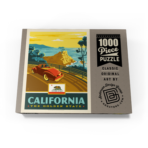 California: The Golden State (Coastline) 1000 Jigsaw Puzzle box view3