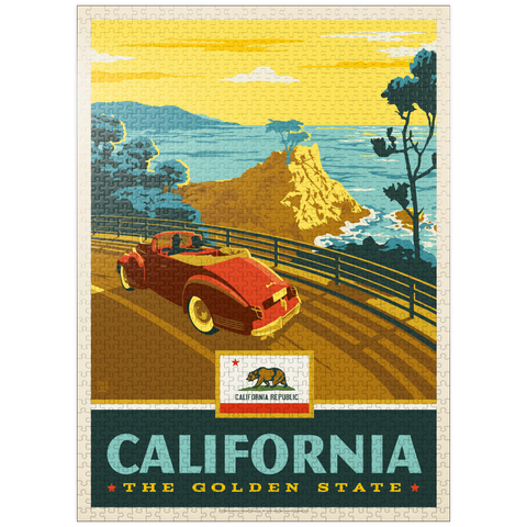 puzzleplate California: The Golden State (Coastline) 1000 Jigsaw Puzzle