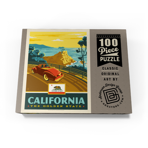 California: The Golden State (Coastline) 100 Jigsaw Puzzle box view3