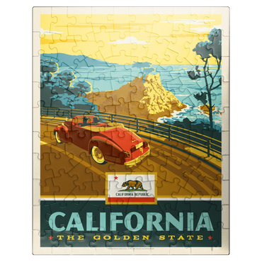 puzzleplate California: The Golden State (Coastline) 100 Jigsaw Puzzle