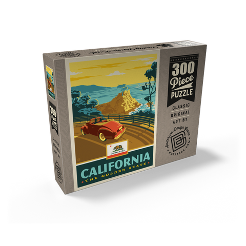 California: The Golden State (Coastline) 300 Jigsaw Puzzle box view2