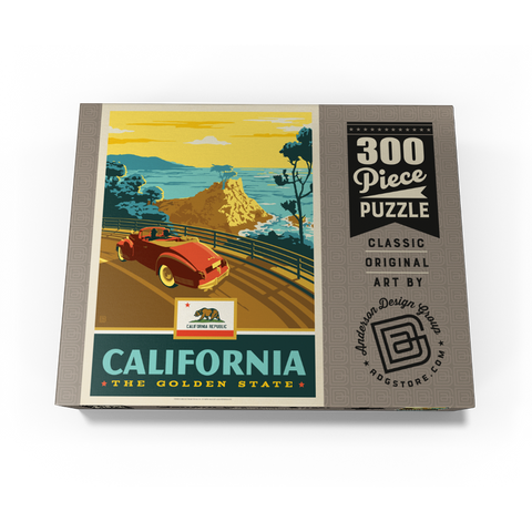 California: The Golden State (Coastline) 300 Jigsaw Puzzle box view3