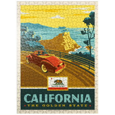 puzzleplate California: The Golden State (Coastline) 500 Jigsaw Puzzle