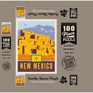 New Mexico: Land of Enchantment 100 Jigsaw Puzzle box 3D Modell