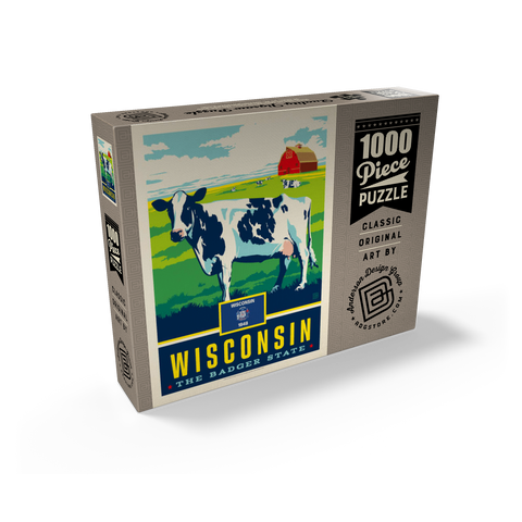 Wisconsin: The Badger State 1000 Jigsaw Puzzle box view2