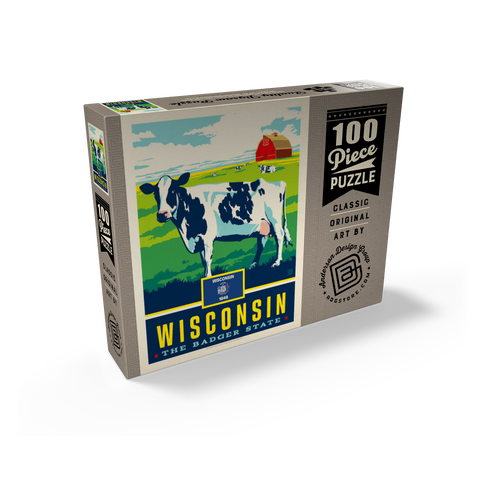 Wisconsin: The Badger State 100 Jigsaw Puzzle box view2