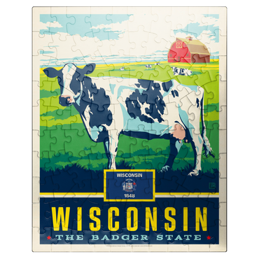 puzzleplate Wisconsin: The Badger State 100 Jigsaw Puzzle