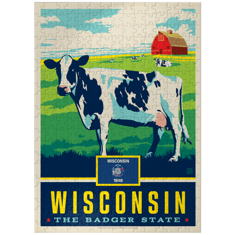 puzzleplate Wisconsin: The Badger State 300 Jigsaw Puzzle