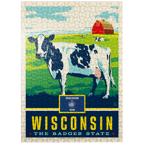 puzzleplate Wisconsin: The Badger State 500 Jigsaw Puzzle