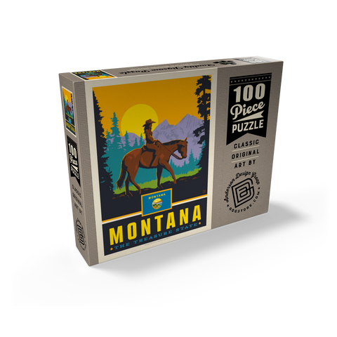 Montana: The Treasure State 100 Jigsaw Puzzle box view2