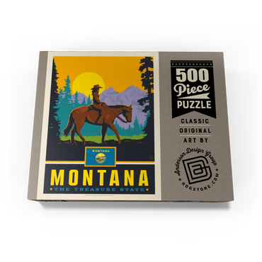 Montana: The Treasure State 500 Jigsaw Puzzle box view3