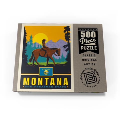 Montana: The Treasure State 500 Jigsaw Puzzle box view3