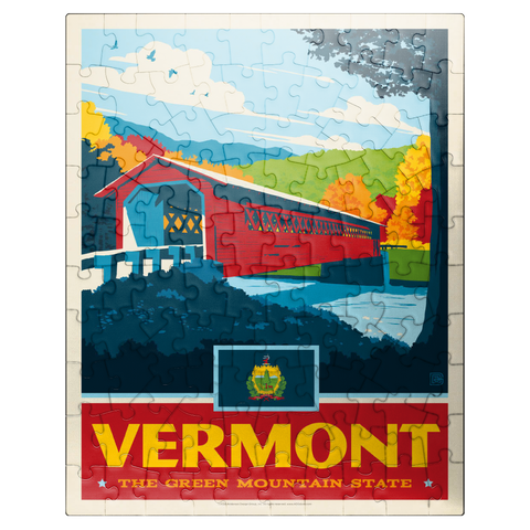 puzzleplate Vermont: The Green Mountain State 100 Jigsaw Puzzle