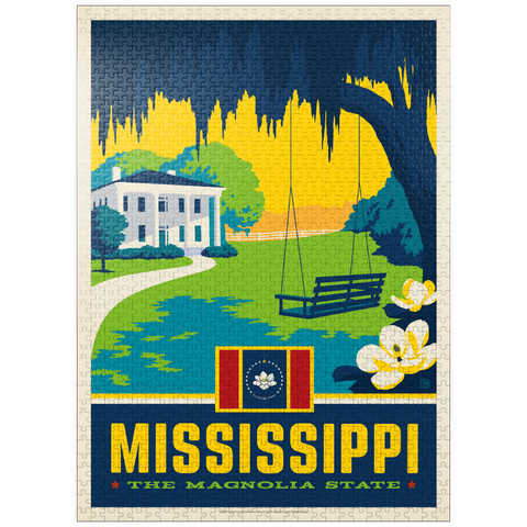 puzzleplate Mississippi: The Magnolia State 1000 Jigsaw Puzzle