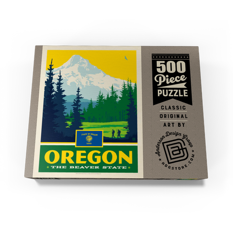 Oregon: The Beaver State 500 Jigsaw Puzzle box view3