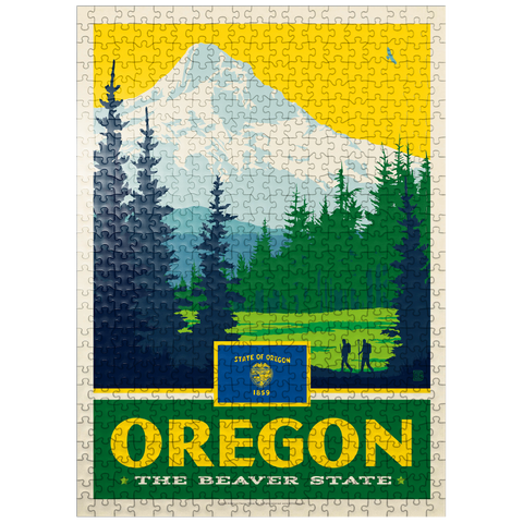 puzzleplate Oregon: The Beaver State 500 Jigsaw Puzzle