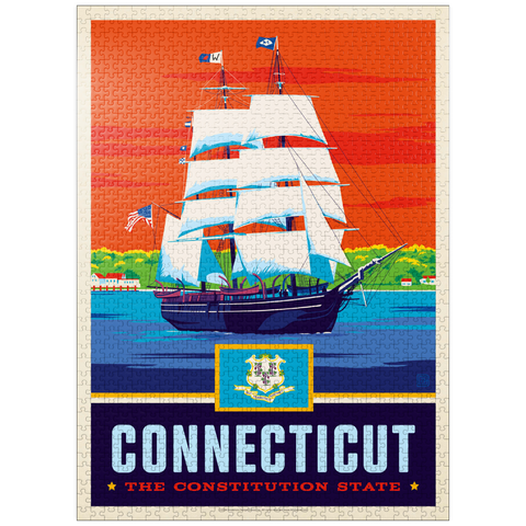 puzzleplate Connecticut: The Constitution State 1000 Jigsaw Puzzle
