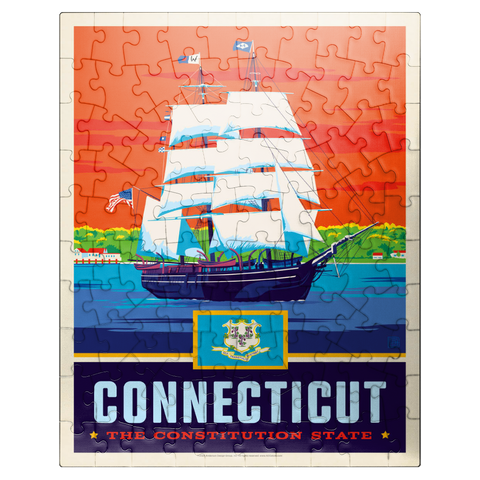 puzzleplate Connecticut: The Constitution State 100 Jigsaw Puzzle