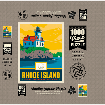 Rhode Island: The Ocean State 1000 Jigsaw Puzzle box 3D Modell
