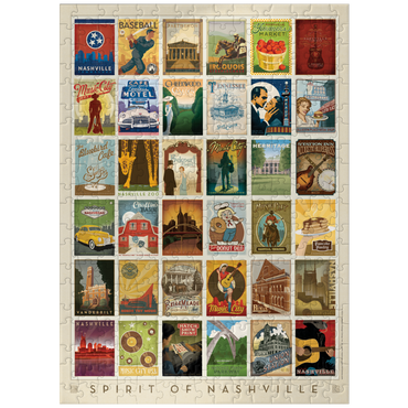 puzzleplate Spirit of Nashville, Collector's Print, Vintage Poster 300 Jigsaw Puzzle