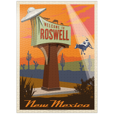 puzzleplate Roswell, New Mexico, Vintage Poster 1000 Jigsaw Puzzle