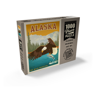 Alaska: Eagle, Vintage Poster 1000 Jigsaw Puzzle box view2