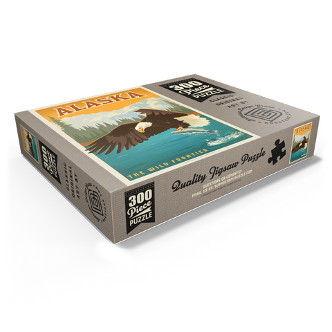 Alaska: Eagle, Vintage Poster 300 Jigsaw Puzzle box view1