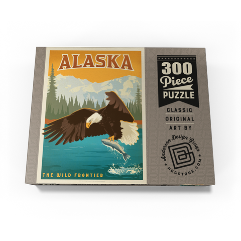 Alaska: Eagle, Vintage Poster 300 Jigsaw Puzzle box view3