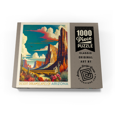 Arizona: Desert Dreamscape, Vintage Poster 1000 Jigsaw Puzzle box view3
