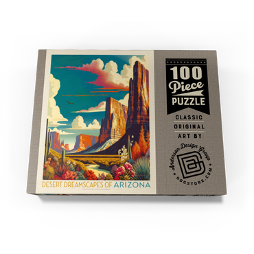 Arizona: Desert Dreamscape, Vintage Poster 100 Jigsaw Puzzle box view3