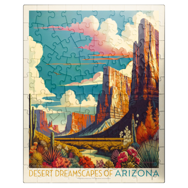 puzzleplate Arizona: Desert Dreamscape, Vintage Poster 100 Jigsaw Puzzle