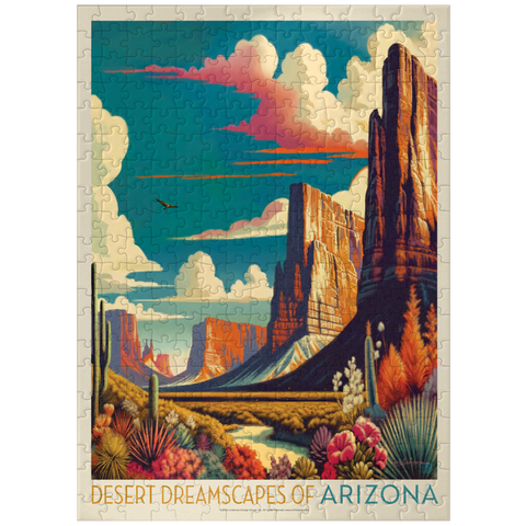 puzzleplate Arizona: Desert Dreamscape, Vintage Poster 300 Jigsaw Puzzle