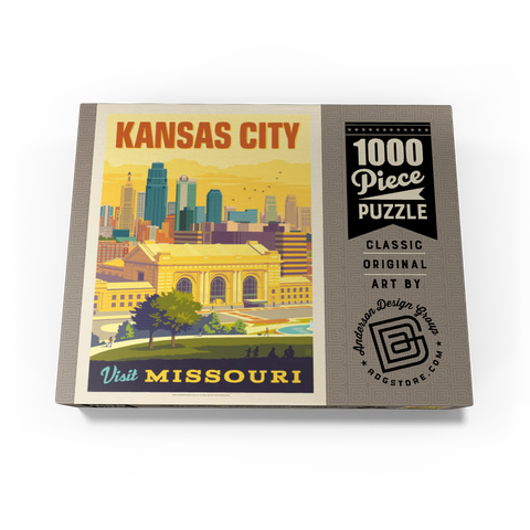 Missouri: Kansas City, Union Station, Vintage Poster 1000 Jigsaw Puzzle box view3
