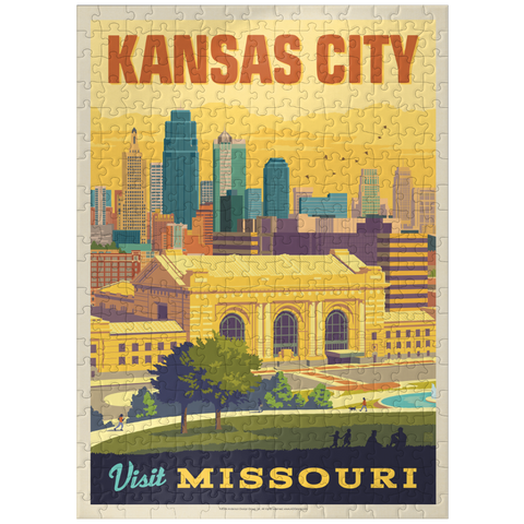 puzzleplate Missouri: Kansas City, Union Station, Vintage Poster 300 Jigsaw Puzzle