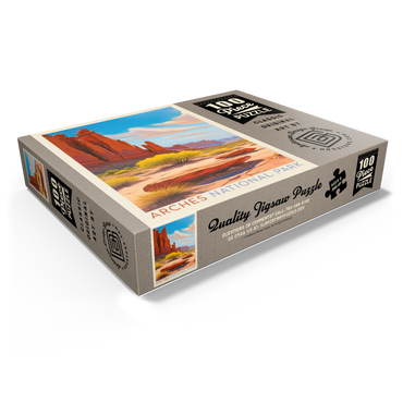 Arches National Park: Park Avenue Trailhead, Vintage Poster 100 Jigsaw Puzzle box view1