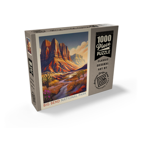 Big Bend National Park: Wonderland, Vintage Poster 1000 Jigsaw Puzzle box view2